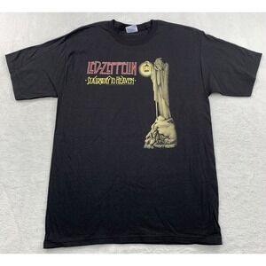 Led Zeppelin Stairway To Heaven US Tour 1971 Reprint 2005 Black‎ Shirt Size M